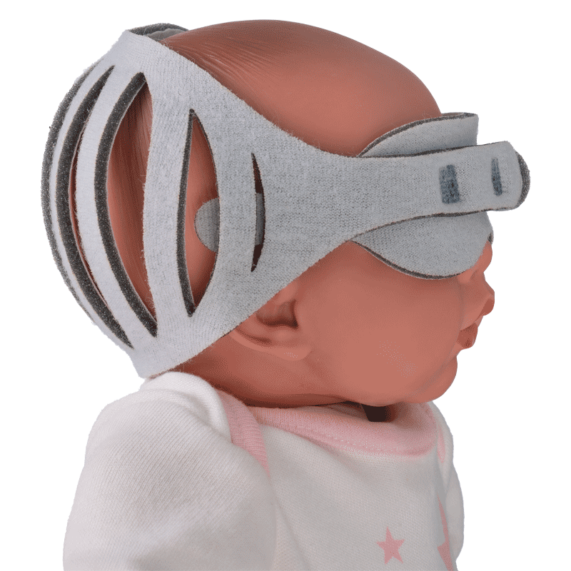 Protettore oculare per fototerapia con supporto nuca