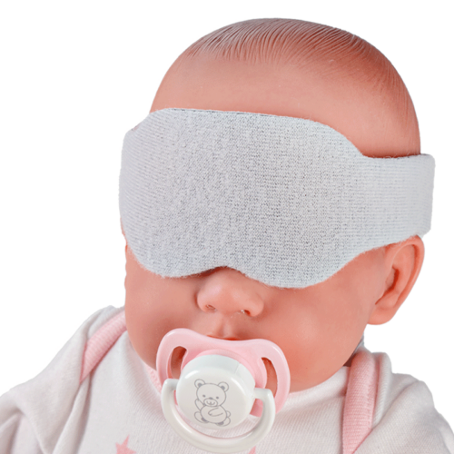 Protettore oculare per fototerapia con attacco posteriore